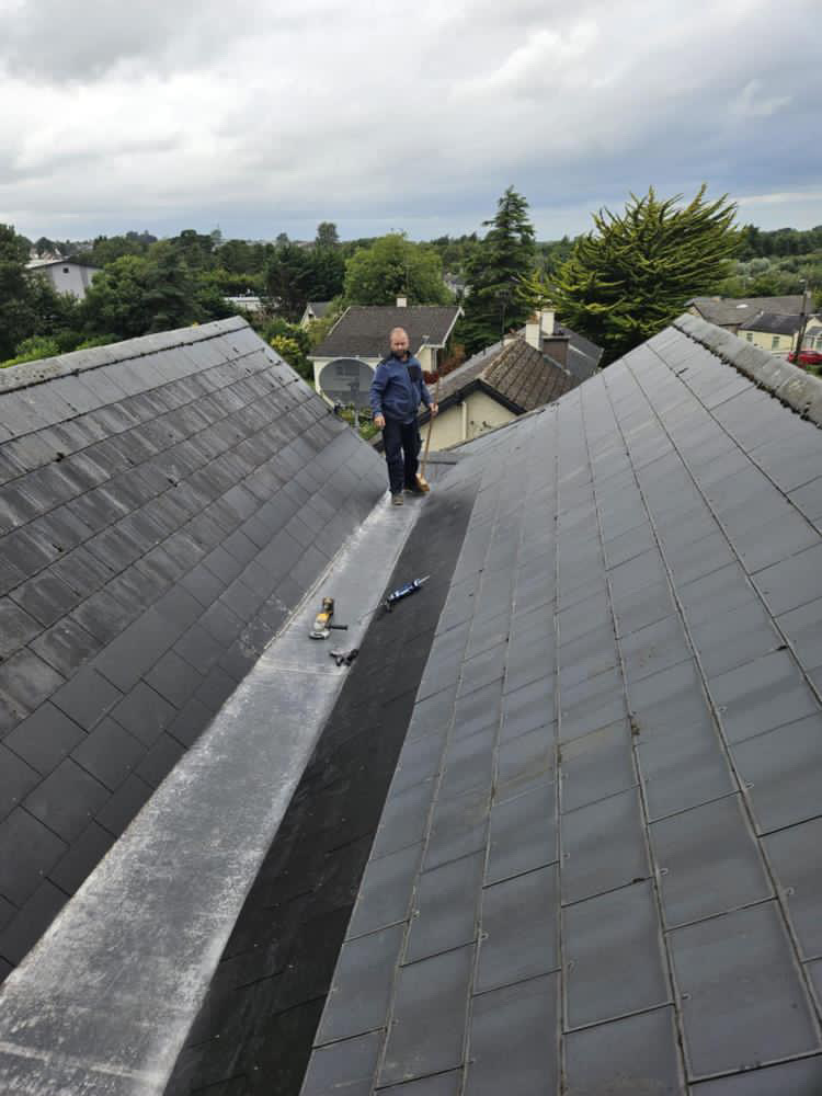 Valley flashing installation roofing service Ireland