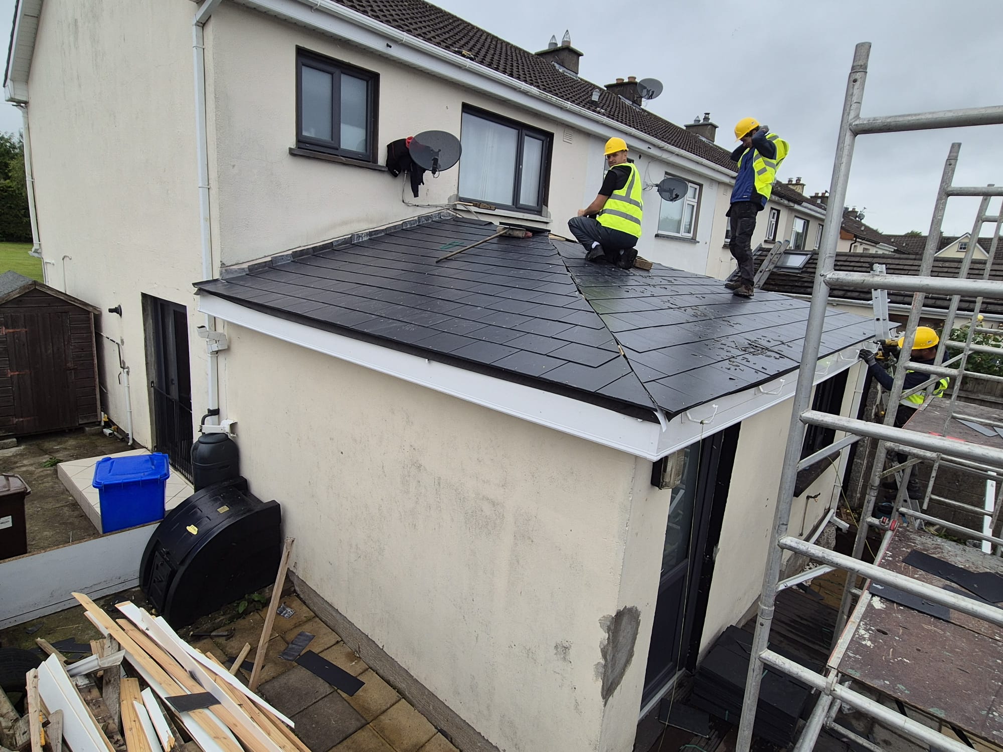 Complete residential roof replacement project in Dublin Ireland