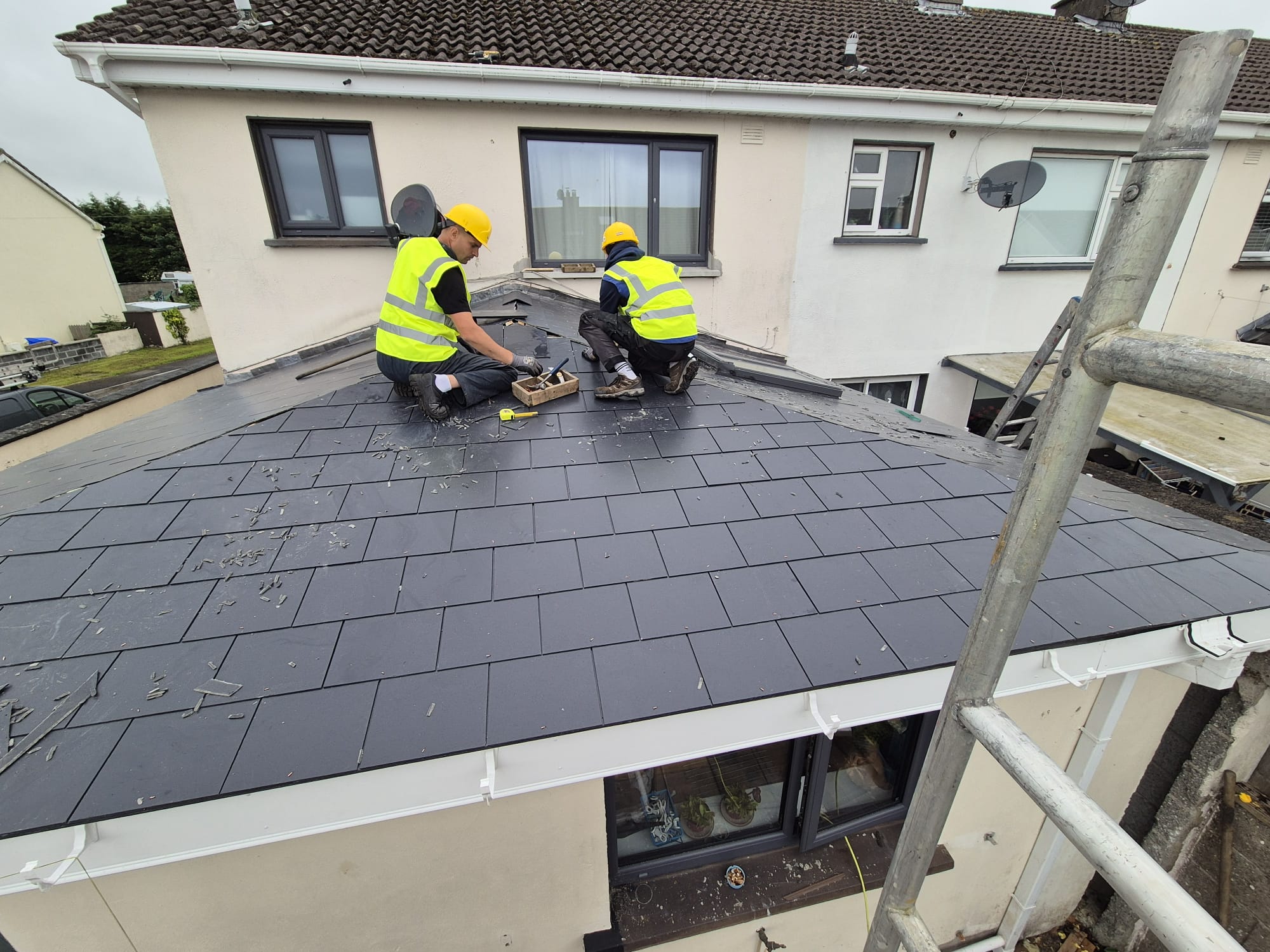 Complete residential roof replacement project in Dublin Ireland